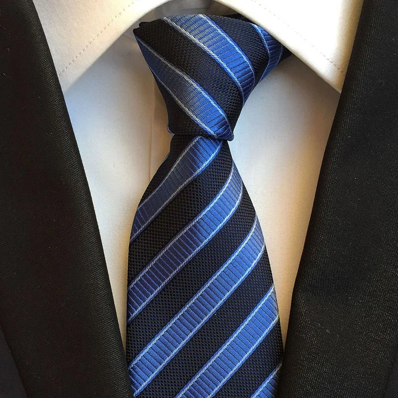 

Classic 19 Official Business Tie 8CM Men's Wedding Business Professional Stripes Accessories