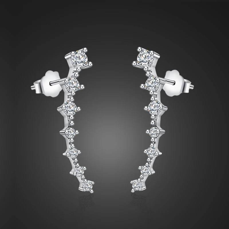 Женские серьги капельки Boucle D'oreille сережки из 100% стерлингового серебра 925 пробы Ювелирное Украшение для