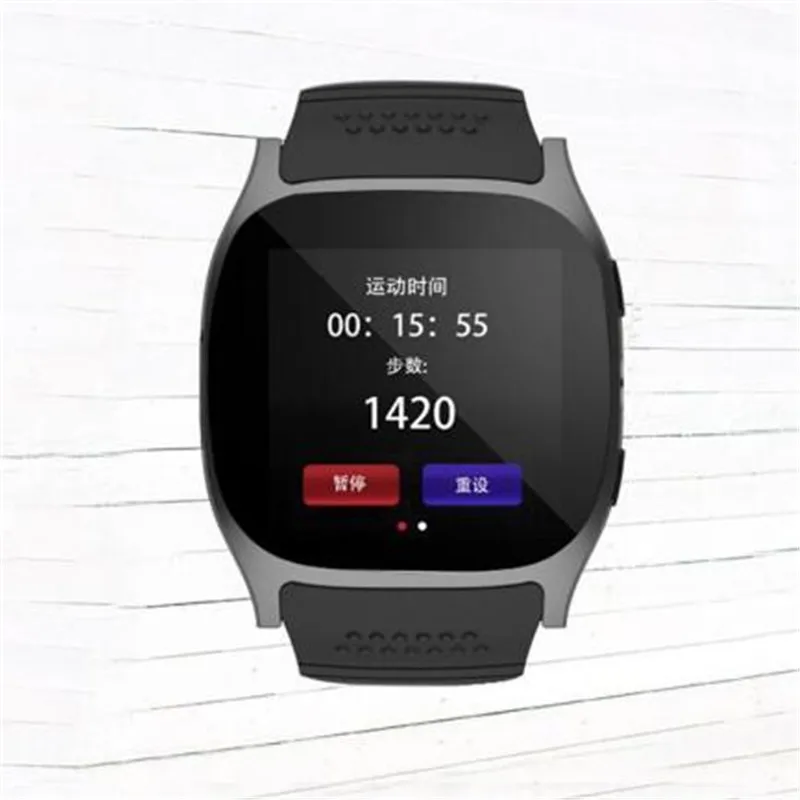 Men T8 Bluetooth Smart Watch With Touch Screen Big Battery Camera TF Sim Card For IOS Android Phone VS Y1 V8 X6 U8 A1 DZ09 Q18