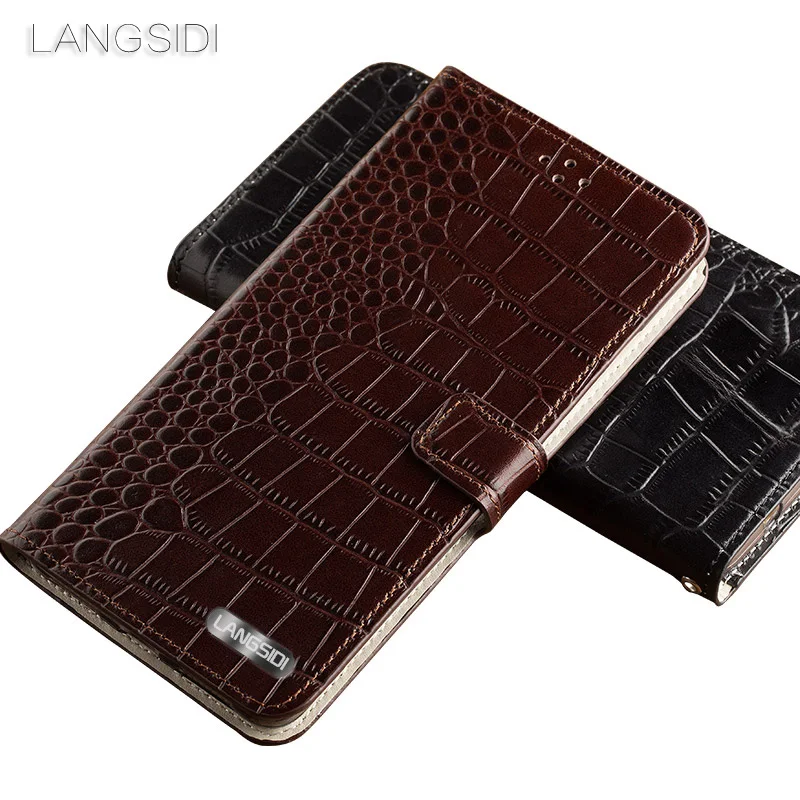 Wangcangli брендовый чехол для телефона из крокодиловой Табби, складной чехол для телефона huawei Mate10, чехол для телефона ручной работы на заказ