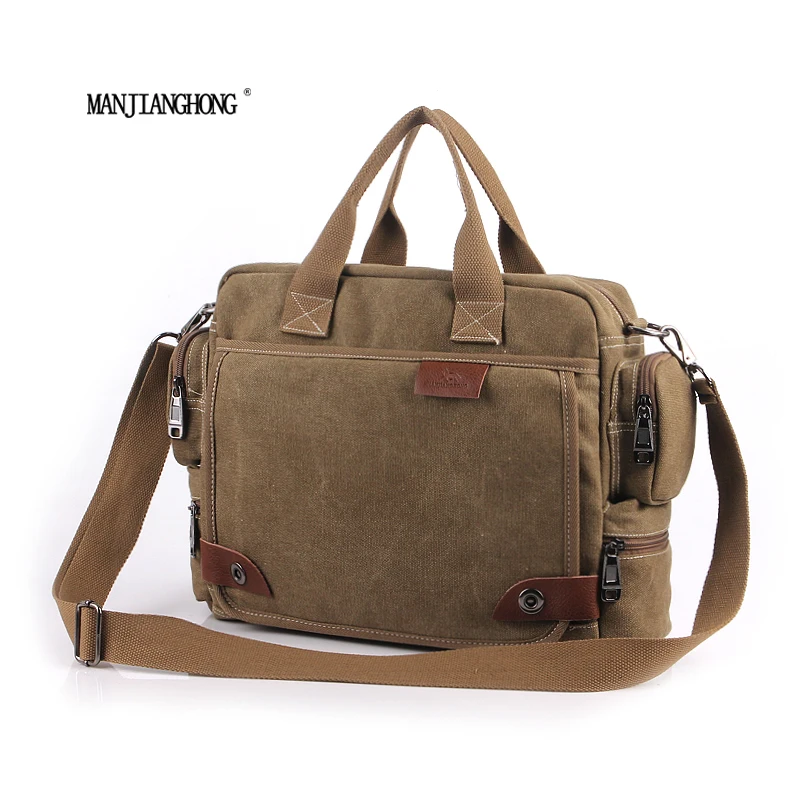 

2017 Men Canvas Bags Korean Casual Vertical Men Bag Business Small Shoulder Messenger Bags