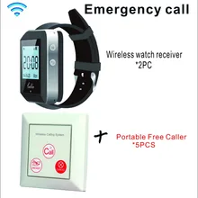 Беспроводные Часы системы вызова для медсестры официанта