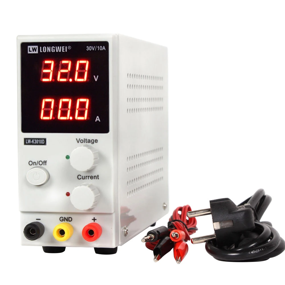 

LW 3010D DC Power Supply Adjustable Digital Lithium Battery Charging 30V 10A Switch Laboratory Power Supply Voltage Regulator