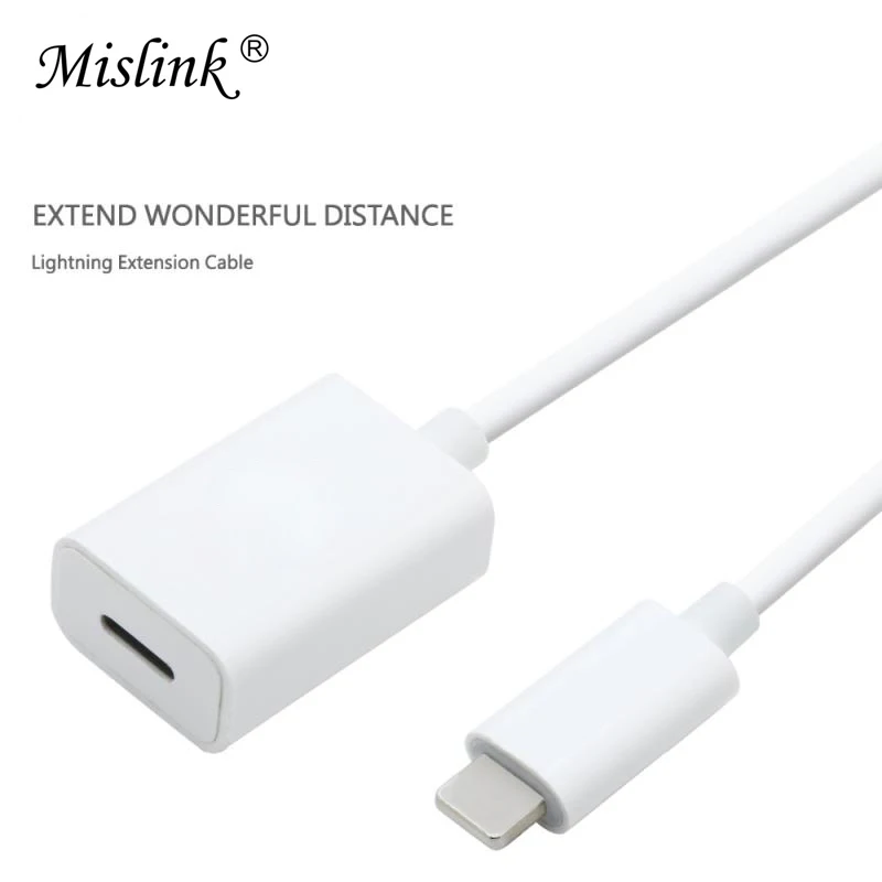 For Apple Lightning Extension Cable Male to Female Adapter Data Charger