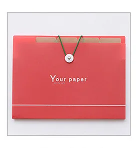 EZONE 5/8 Сетчатая Сумка для документов, папка для файлов, расширяющийся кошелек, переносная сумка для органов, А4 бумага для органайзера, держатель для офиса, школьные принадлежности - Color: Red 5 Grid