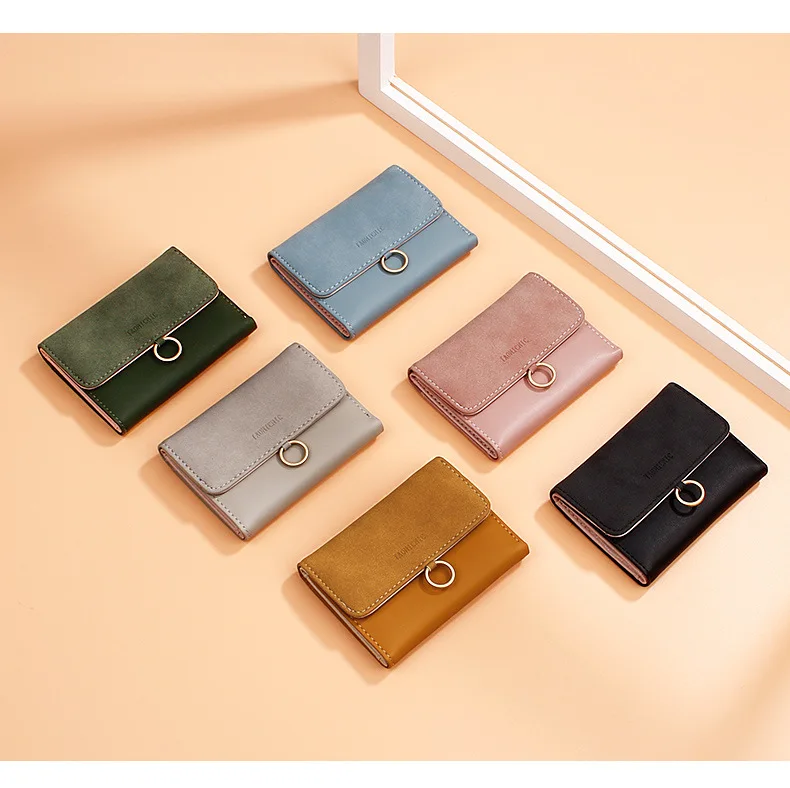 Маленький кошелек в стиле пэчворк с тремя сложениями, женские кошельки ...