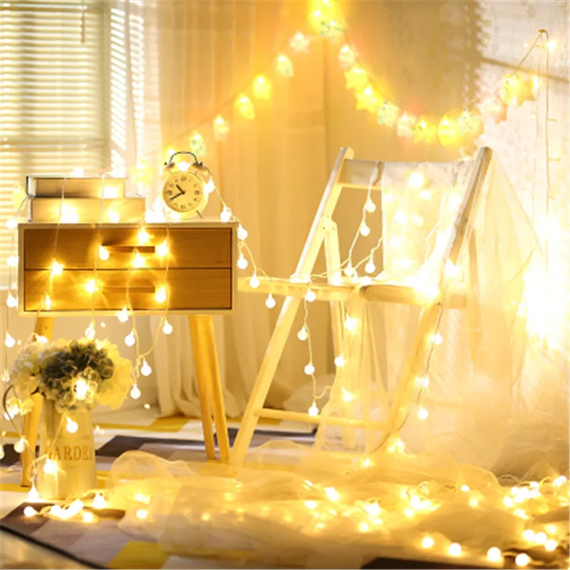 10 светодиодных ламп, светильник для рождественской елки, светодиодная гирлянда, сказочный светильник, рождественские, вечерние, для дома, свадьбы, сада, гирлянда, Рождественский светодиодный светильник, украшение
