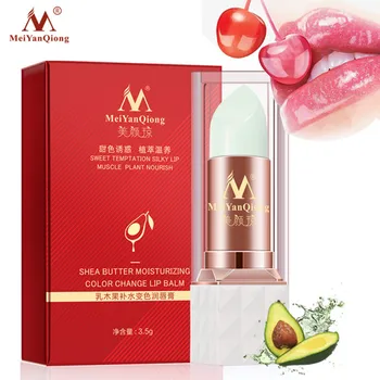 

Shea Butter Moisturizing Color Change Lip Balm Lip Skin Care Anti Aging Makeup Plant Essence Lip Care Beauty Nourishing Lipstick