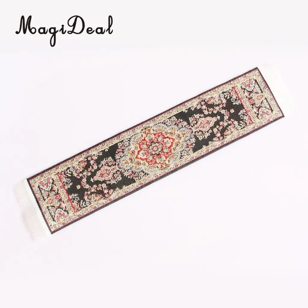 MagiDeal Colorful 1/12 Scale Silk Woven Rug Floor Coverings Carpet DollHouse Furniture Miniatures Toy for House Decor 8Kinds