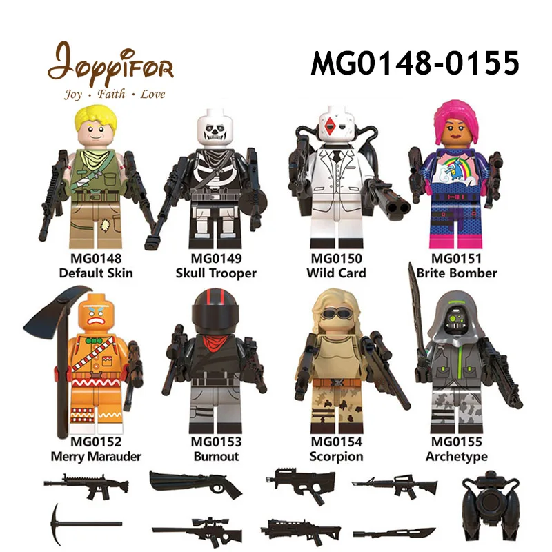 

Joyyifor Merry Marauder Skull Trooper Scorpion Archetype Figure Building Blocks LegoINGlys Weapon Bricks for Children Toys Gifts