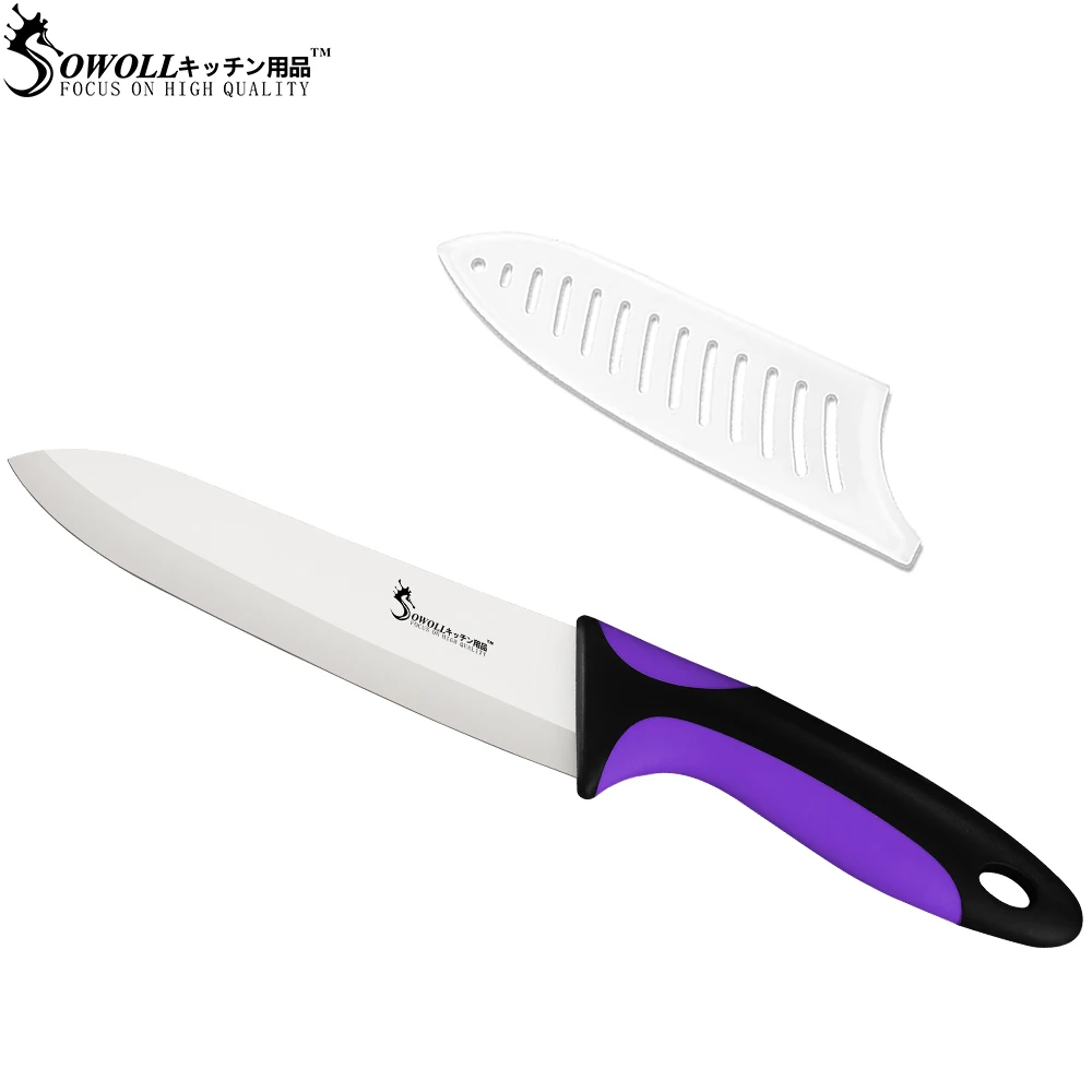6 inch Ceramic Chef knife Zirconia Blade Kitchen Knife SOWOLL Brand Handmade Kitchen Accessories