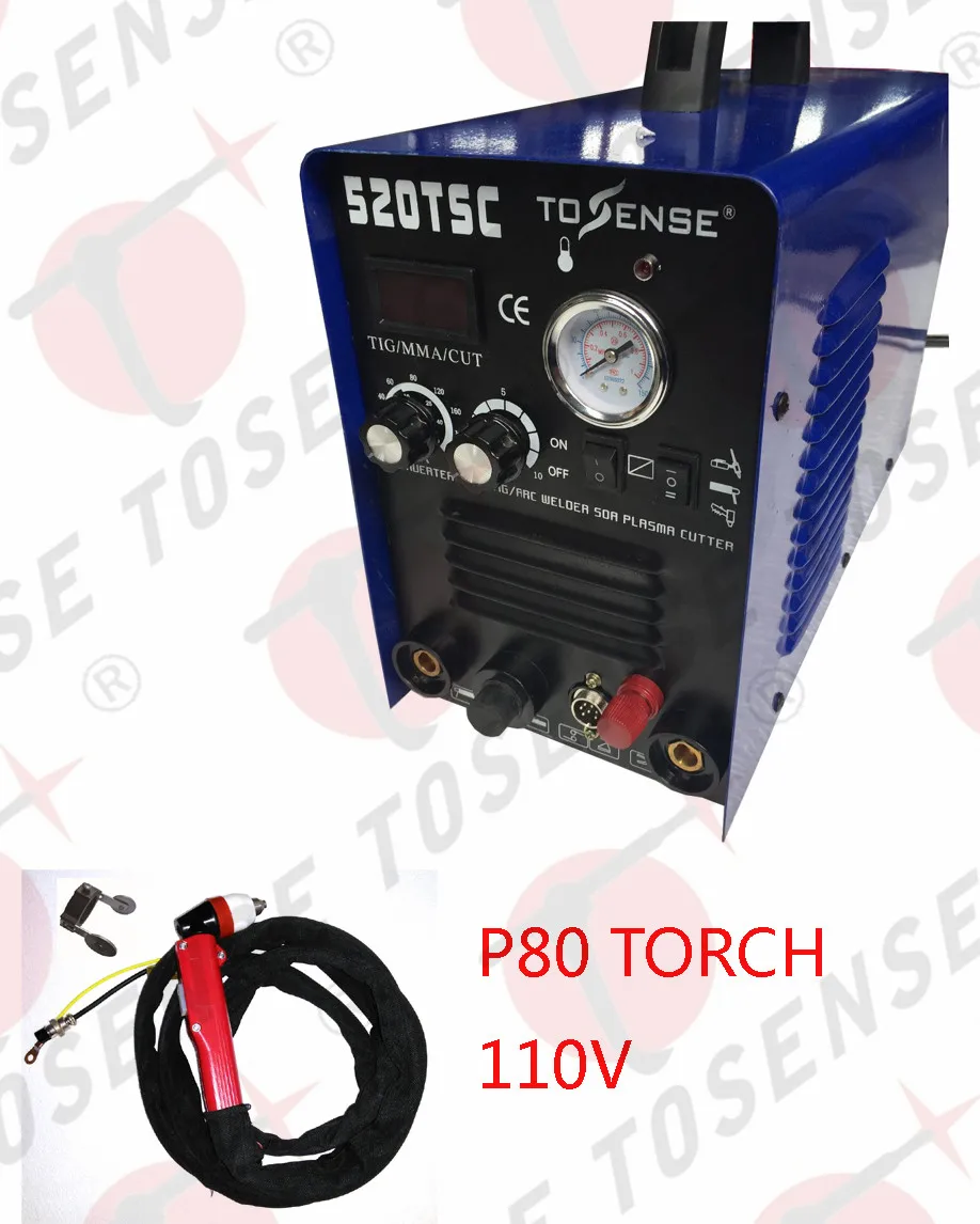 

P80 Torch DC inverter 3 IN 1 Multifunction Welding Machine With Pilot Arc Plasma Cuttiing TIG/MMA/ARC With Consumables & Cutter