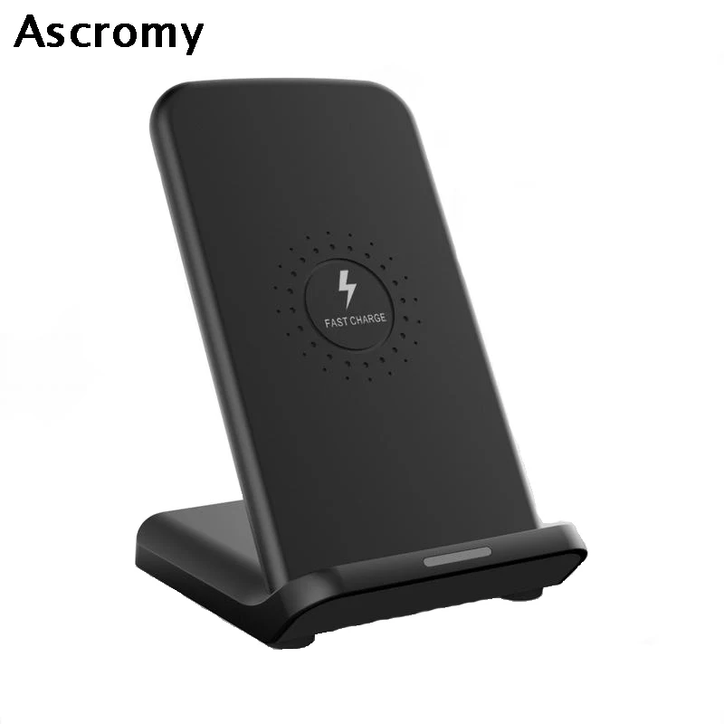 Ascromy 10W Fast Wireless Charger Stand For Samsung S9 S8
