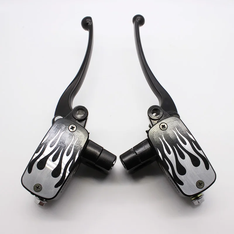 Arcade Universal 78 22mm Hydraulic Motorcycle Brake Master Cylinder Hydraulic Clutch Levers fluid Reservoir 14mm Piston