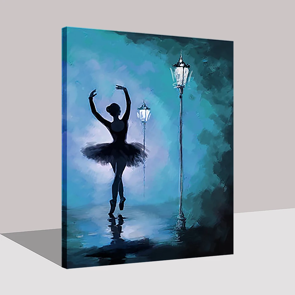 DIY-Painting-By-Numbers-Hand-Paint-Dancing-Ballerina-Under-Streetlight-Oil-Pictures-Wall-Art-Digital-Drawing (2)