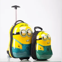 2 Teile/satz hot Schergen kind schultasche Tourismus gepäck koffer cartoon 17 “kinder reise trolley Internat box kinder geschenk