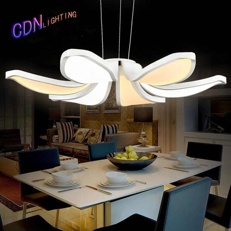 

Modern contracted fashion Flower style acrylic Double color LED Pendant Lights Coffee leisure lamp pendant lamp for dining room