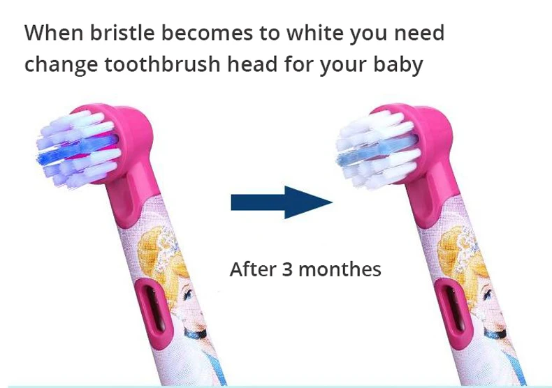 Cabeças de Escova para Crianças Escova de Dentes Original Oral Substituição Elétrica Cerda Macia Pequena Cabeça b 5 Original oral b substituição cabeças de escova