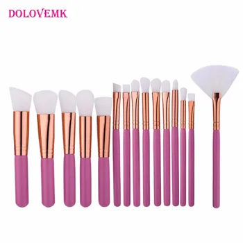 

Professional 15Pcs Makeup Brushes Set Powder Foundation Eyeshadow Eyebrow Brushes Makeup Tools Kits