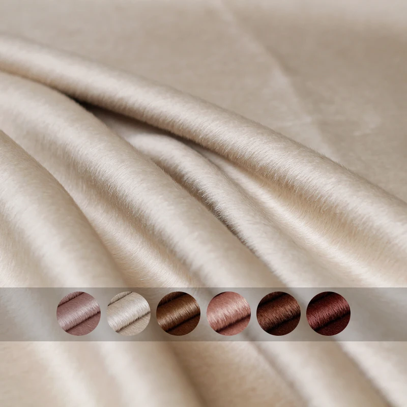 Pearlsilk 850 г/м вес двухсторонняя альпака утолщенный блеск Альпака и шерстяные