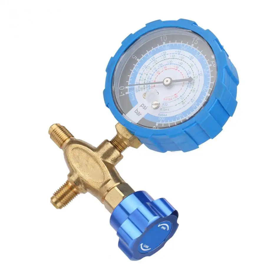 Кондиционер коллектор калибровочный манометр и клапан 500psi 35kgf/cm подходит для R404a R22 R410 R134A высокое качество