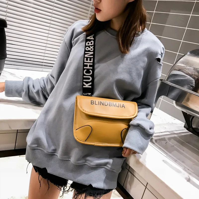 

Crossbody Bags For Women 2019 New Fashion PU leather Shoulder Bag Simple and Versatile Casual Messenger letter Pack bolsa
