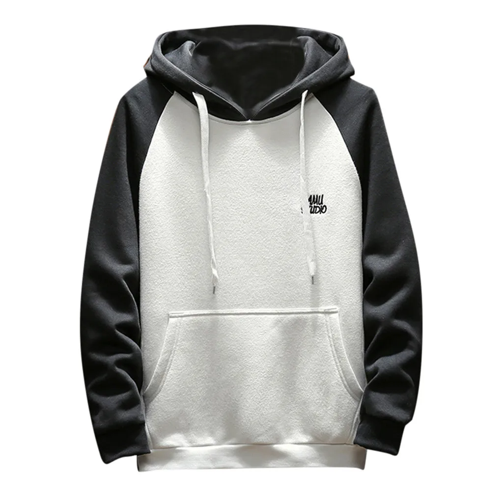 

JAYCOSIN Sweatshirt 2019 Design Men's Comfortable Health Long Sleeve Hoodie Tops Three Colors