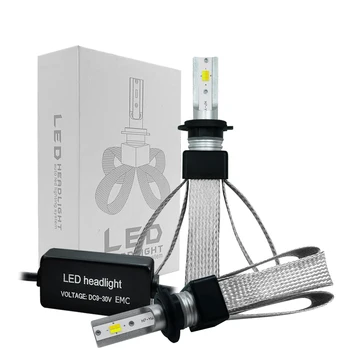 

2 X T9-H7 Car Headlight Bulb LED 30W 4800LM 9V-36V Waterproof IP68 3000K 4300K 6000K Three Colors Copper Belt RV HID ALL IN ONE