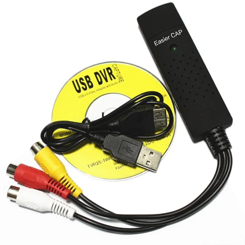 Портативный Easycap USB 2,0 аудио видео карты захвата адаптер VHS к DVD захвата видео конвертер для Win7/8/ XP/Vista