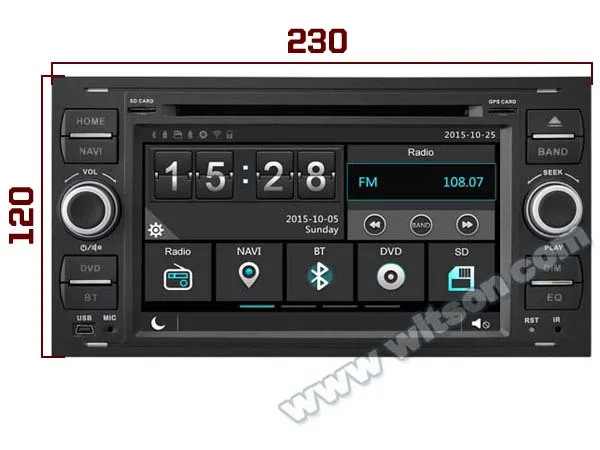 Clearance 7" Special Car DVD for Ford Focus 2005-2007 & Ford C-Max 2006-2010 & Ford Galaxy 2000-2009 with Front DVR Camera Support 2