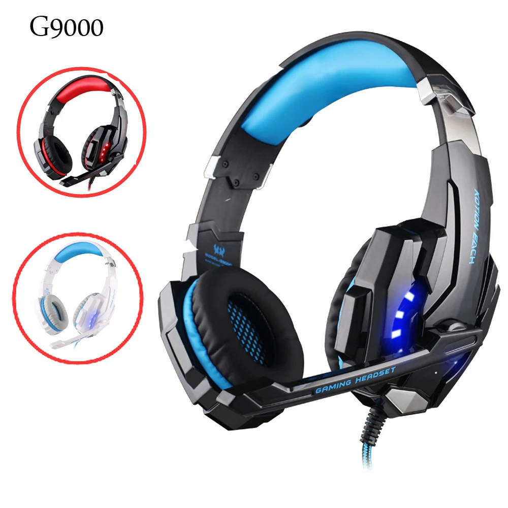 Kotion Each G2000 Игровые наушники проводные глубокие басы гарнитуры с микрофоном