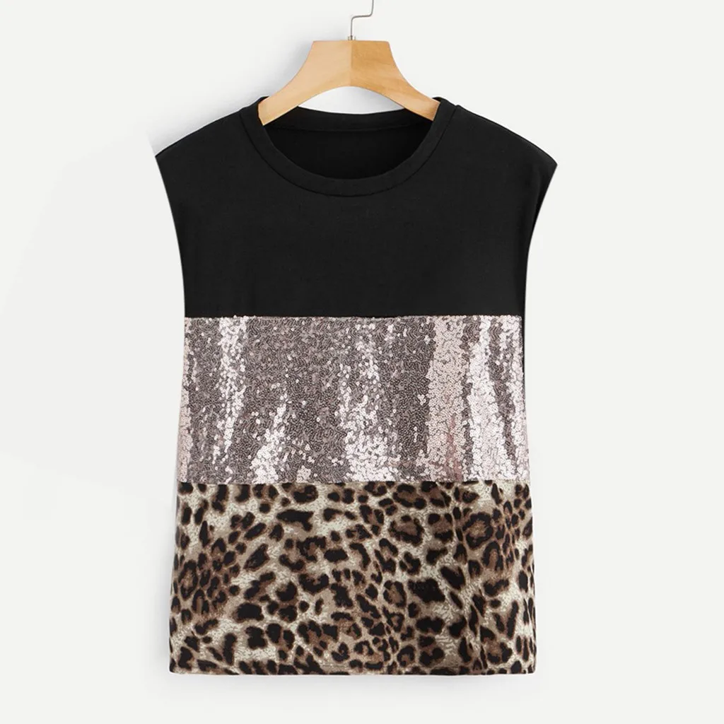 

Summer Sexy Tank Top Streetwear Leopard Print Sleeveless Tank Top Women Festival Tops Women Clothes 2019 Womens Clothing