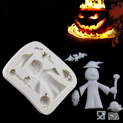 Moulds Halloween Pumpkin Witch Chocolate Lollipop Kit Including Lollipop Sticks