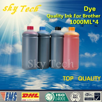 

1 Liter*4 Specialized Dye Refill Ink For Brother Ink cartridges , Quality Ink For Brother inkjet printer .