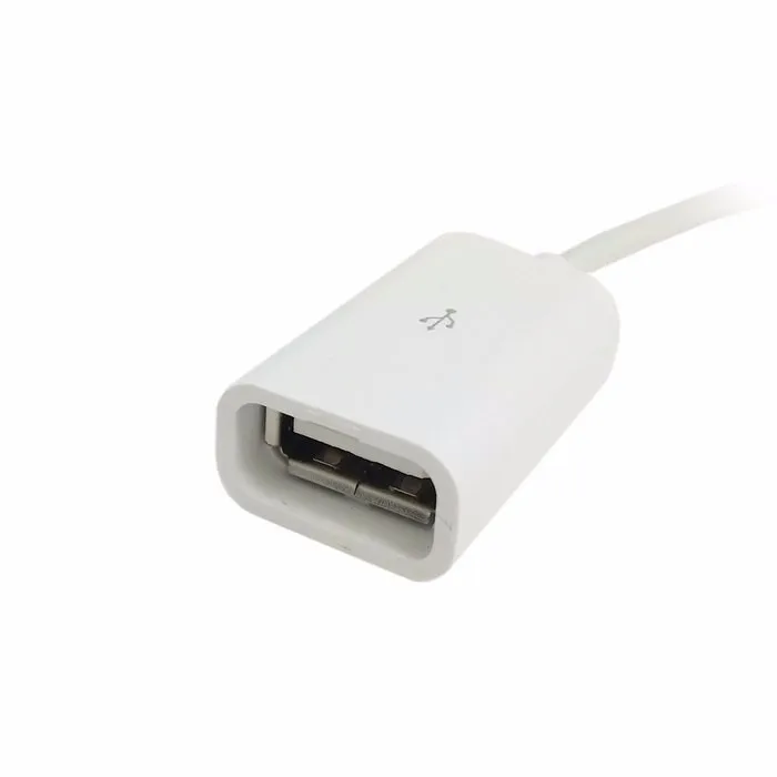 1PCS 30-Pin Female to USB Female Data Sync Charging Cable Adapter For iPhone 4 4S Black/White