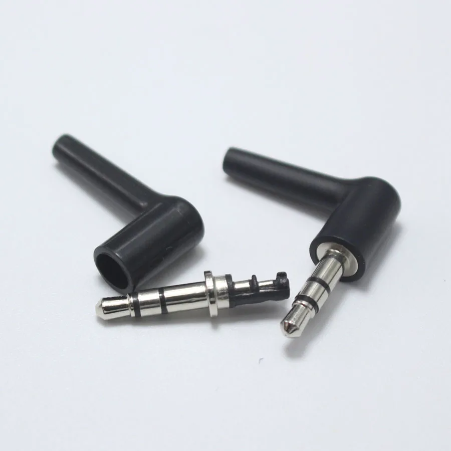 2 шт 3,5 мм 3 4 5 полюсов моно стерео гарнитура разъем 3,5 правый угол аудио вилки кабель для наушников Разъем DIY запасные части