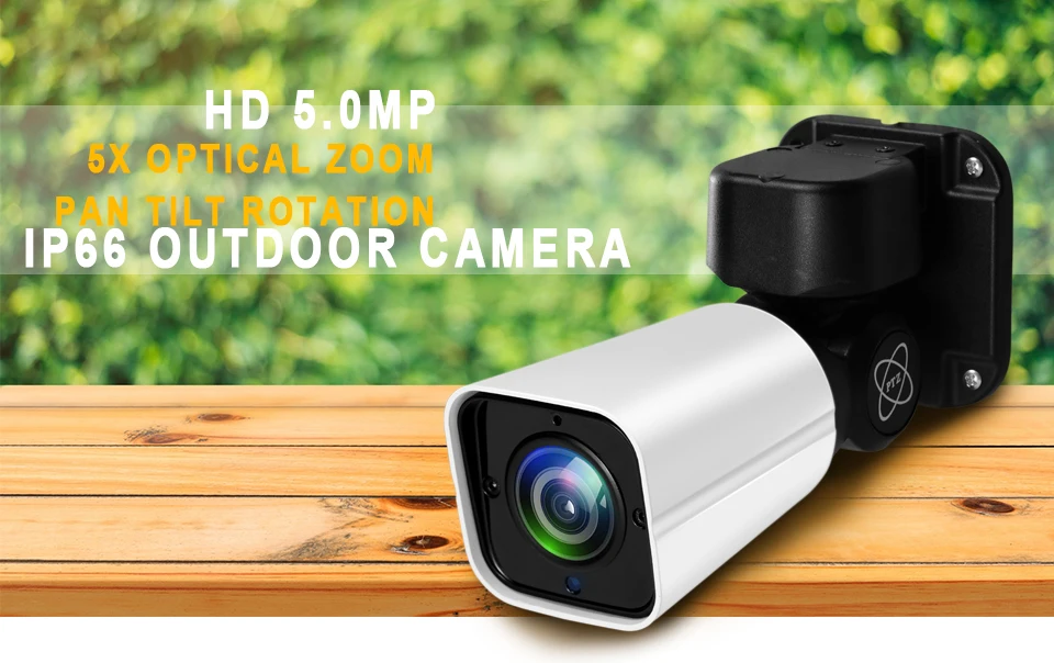 HJT 5.0MP 4.0MP Мини PTZ IP Камера H.265 Cloud Storage открытый 4X Оптический зум ик-50м P2P видеонаблюдения Onvif Водонепроницаемый CCTV