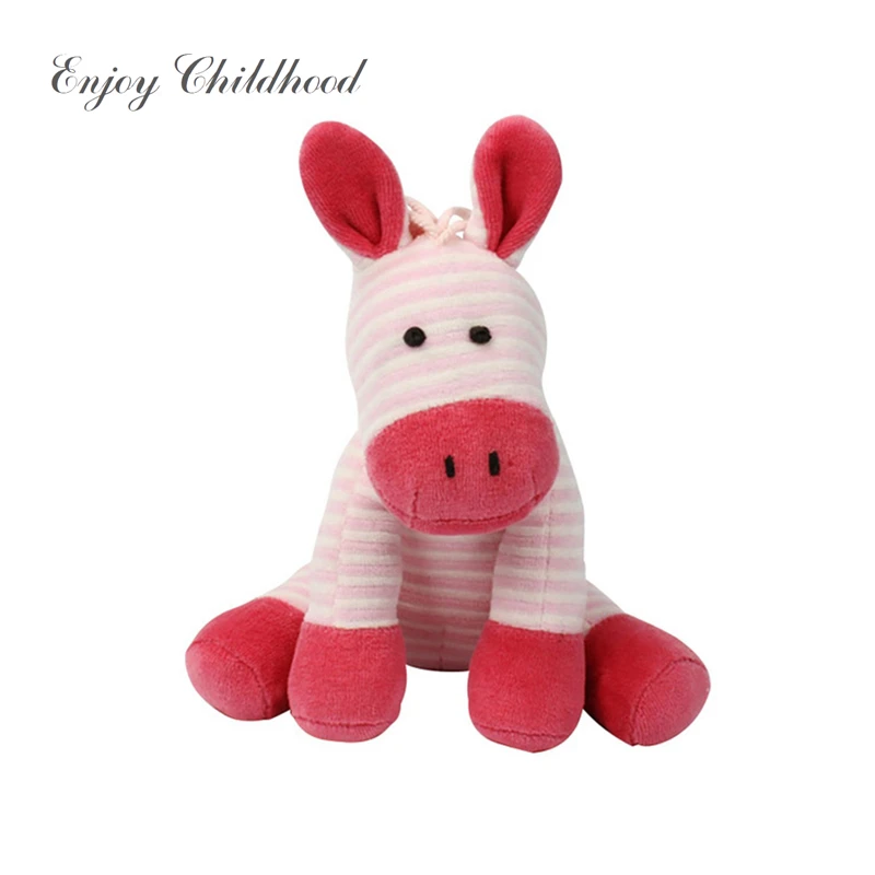 Fopcc 21cm Children Toy Donkey Baby Doll Red Stripe Soft Pp Cotton Doll
