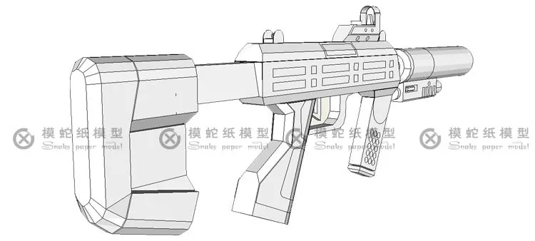 Войны человека M7 SMG 3d Бумага модель ручной DIY не может быть запущен