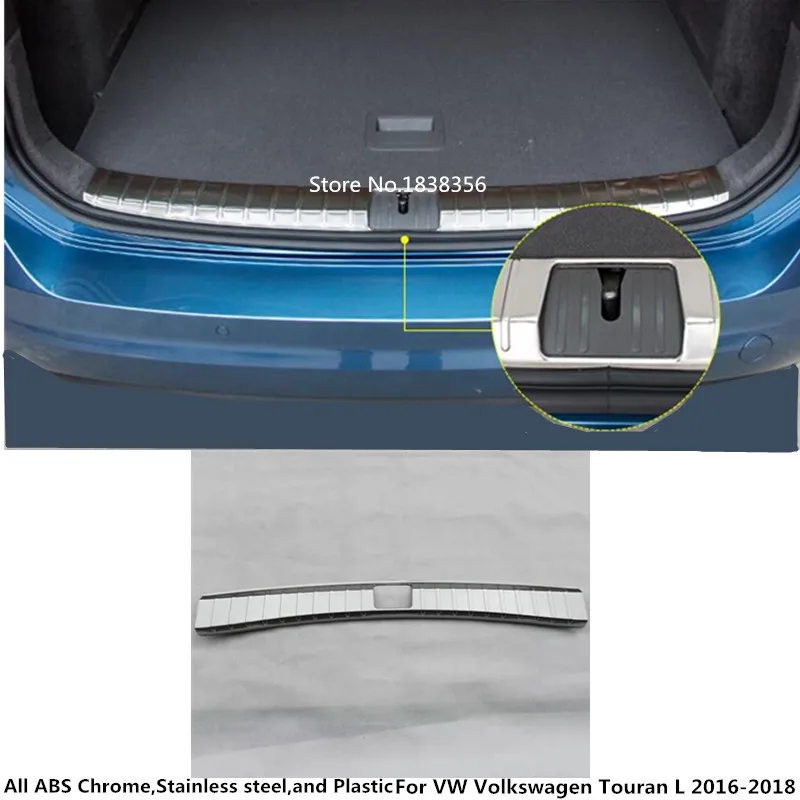 Для Фольксваген Touran L- внутренняя отделка из нержавеющей стали задний бампер накладка на багажник рама порог педаль