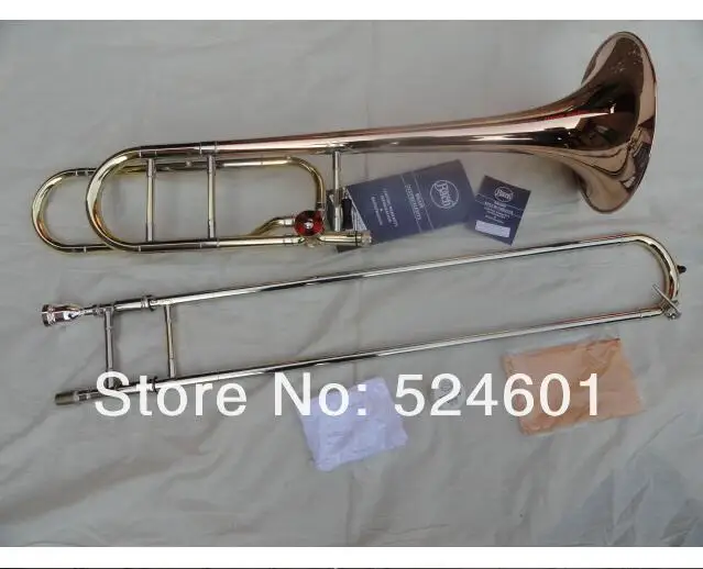 Cheap Bach 42BO Superior Sandhi  Bb Tone B flat Tenor Trombone Brass Gold Lacquer Musical Instrument Phosphor Bronze Horn