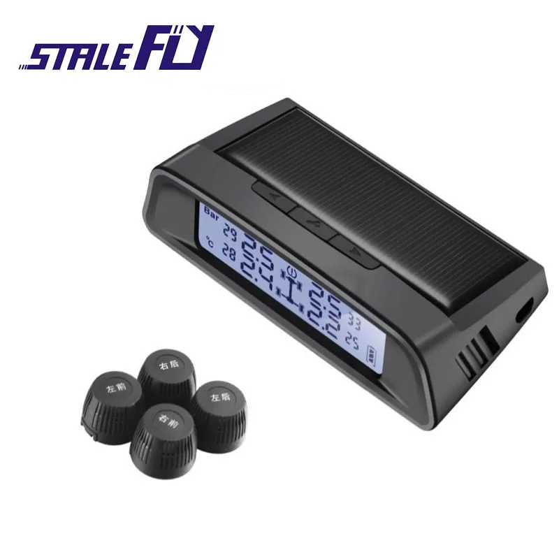 2017 Solar Power TPMS Wireless Tire Pressure Monitoring System Car tyre