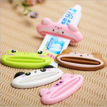 

1PC Lovely Animal Bathroom Dispenser Toothpaste Squeezer New Bath Tools 9x4.5cm OK 0093