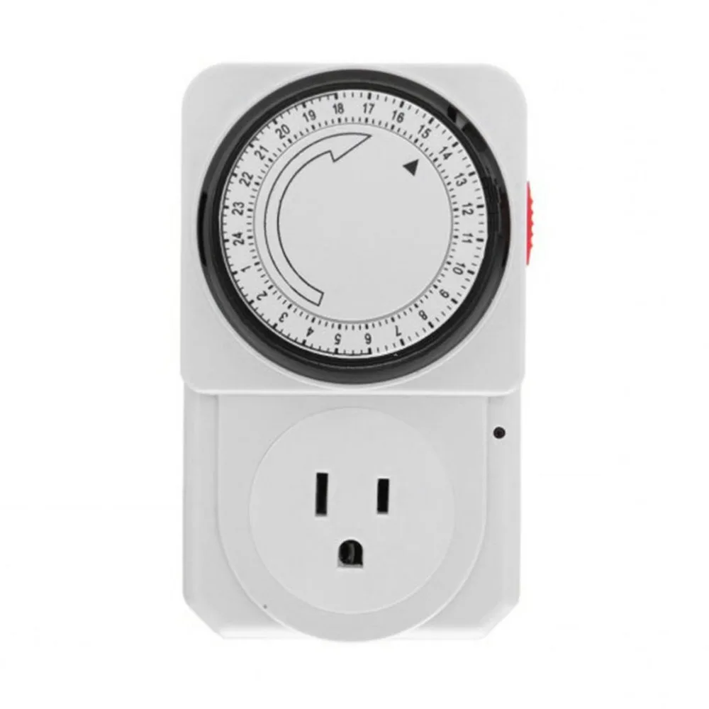 EU US Plug Electronic Plug in Programmable 24 Hour Timer Switch Socket