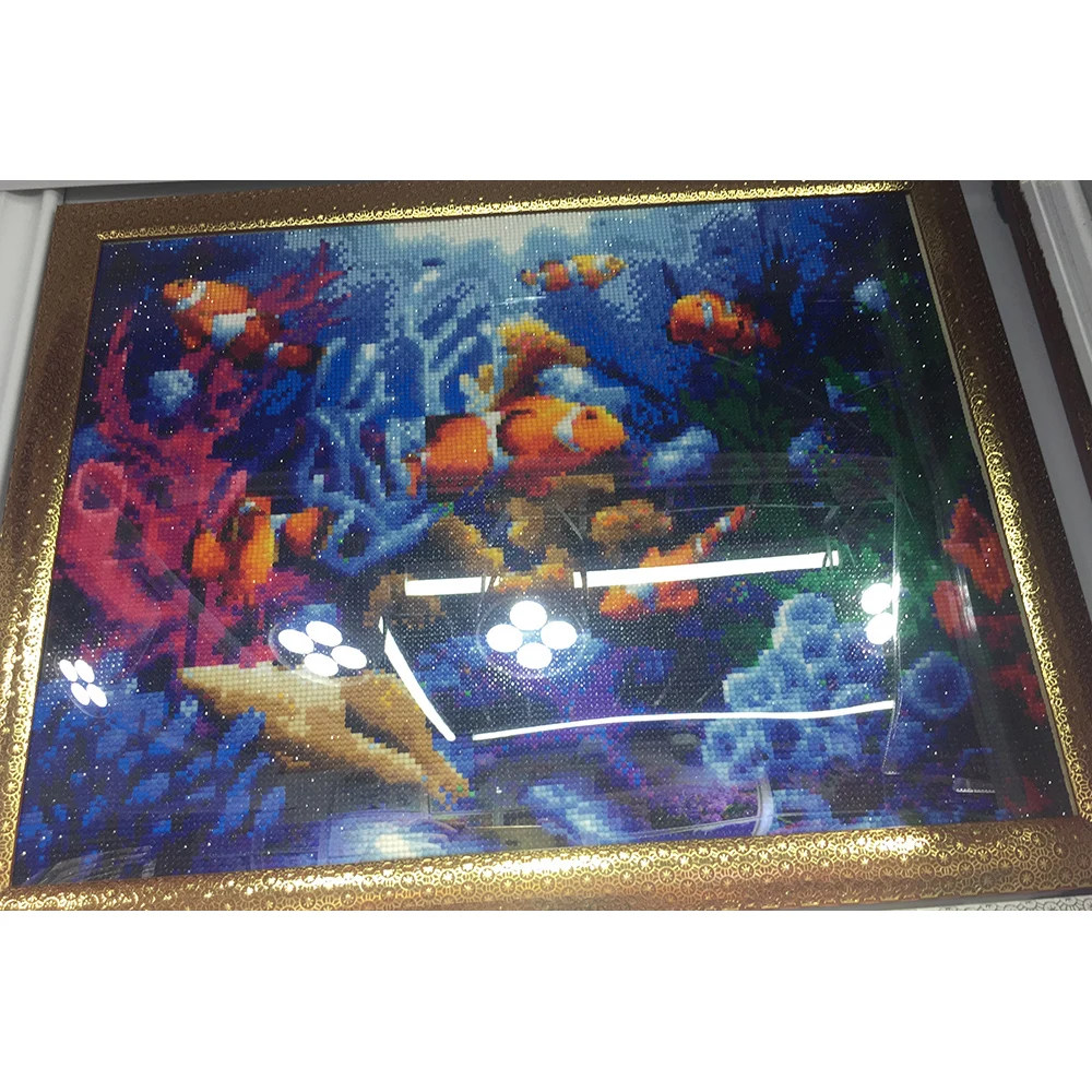 Набор для алмазной вышивки Морской мир с рыбками|3d mosaic|diamond painting5d rhinestone |