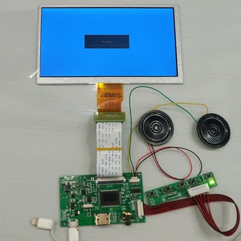 

Free Shipping 7 inch HDMI LCD Monitor 1024*600 TFT LCD Screen with Control Board and Speakers for Raspberry Pi 2 / 3 Model B