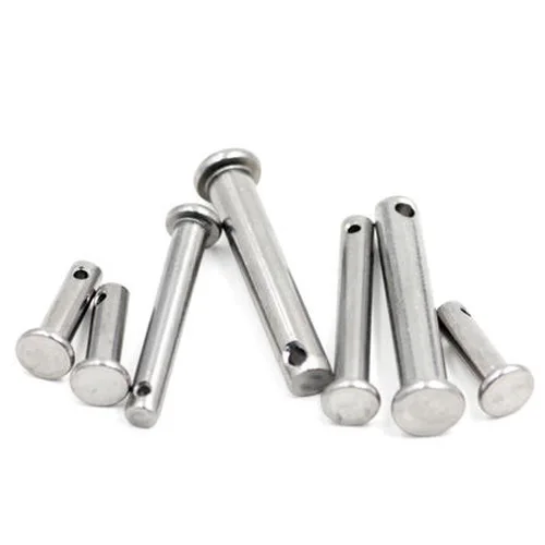 20PCS M4 Stainless steel Flat head with hole Plug pin Cylindrical ...