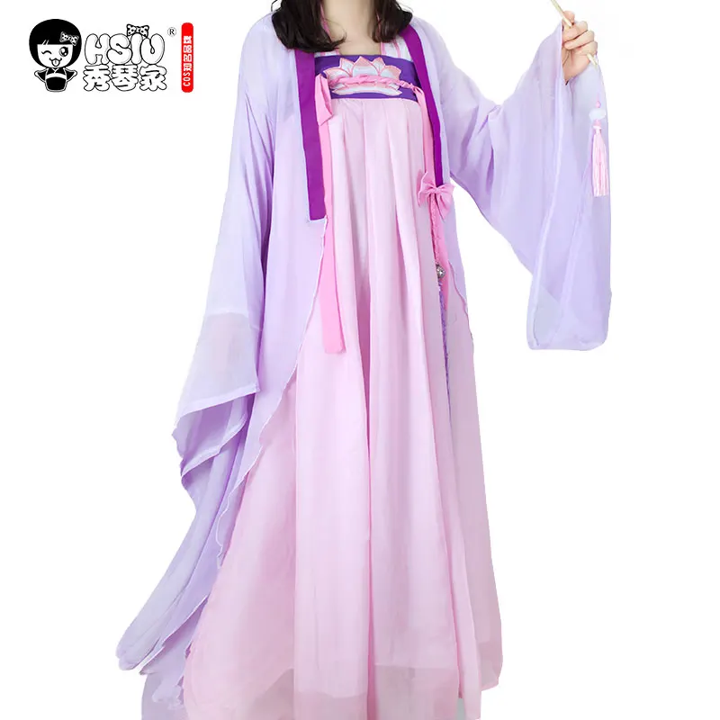 

HSIU Jiang Yan Li Mo Dao Zu Shi Anime Cosplay wig Costume Grandmaster of Demonic Cultivation Halloween Women Costumes fan shoes.