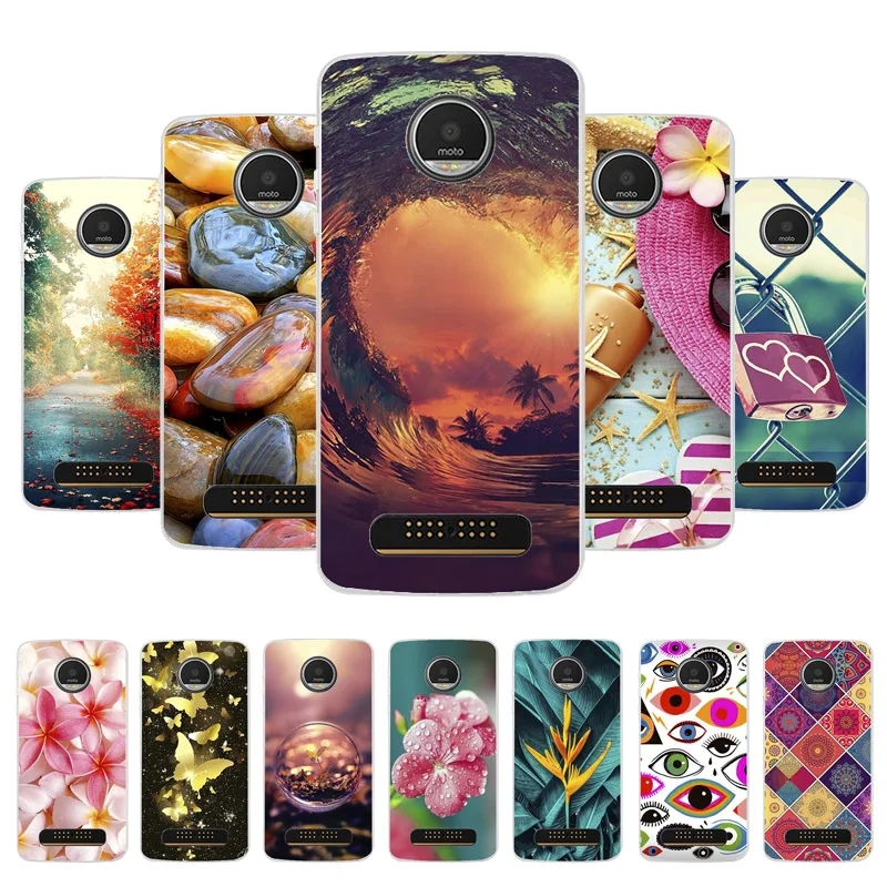 

Vanveet Soft Silicone Case For Moto Z Play Case Coque For Motorola Droid 2016 Vertex Moto X 4 XT Cover Painted Case Cover Fundas