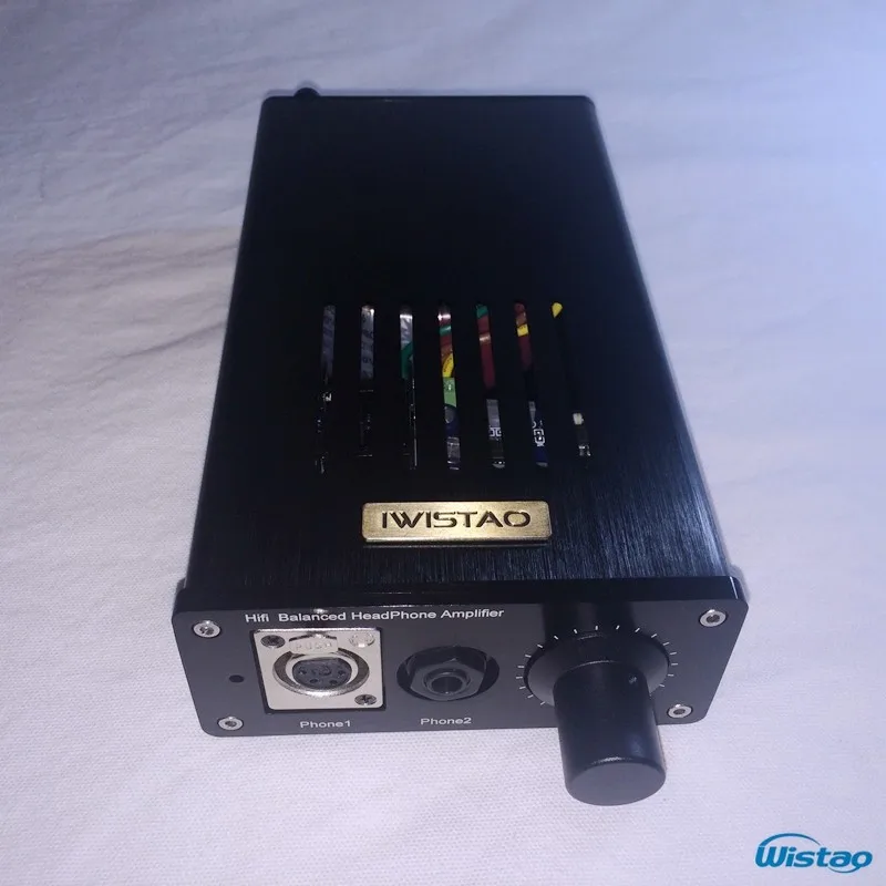 IWISTAO Balanced Headphone amplifier HIFI TPA6120A2 AMP 16~600 Ohms 750mW/300 ohms 6.35 Headphones / Four-core XLR Output Black IWISTAO Balanced Headphone amplifier HIFI TPA6120A2 AMP 16~600 Ohms 750mW/300 ohms 6.35 Headphones / Four-core XLR Output Black